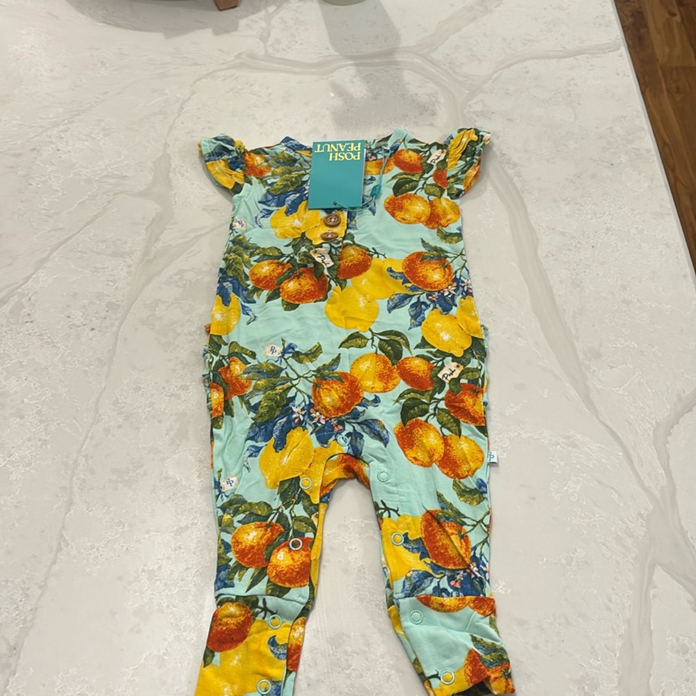 New with tags posh peanut short sleeve romper